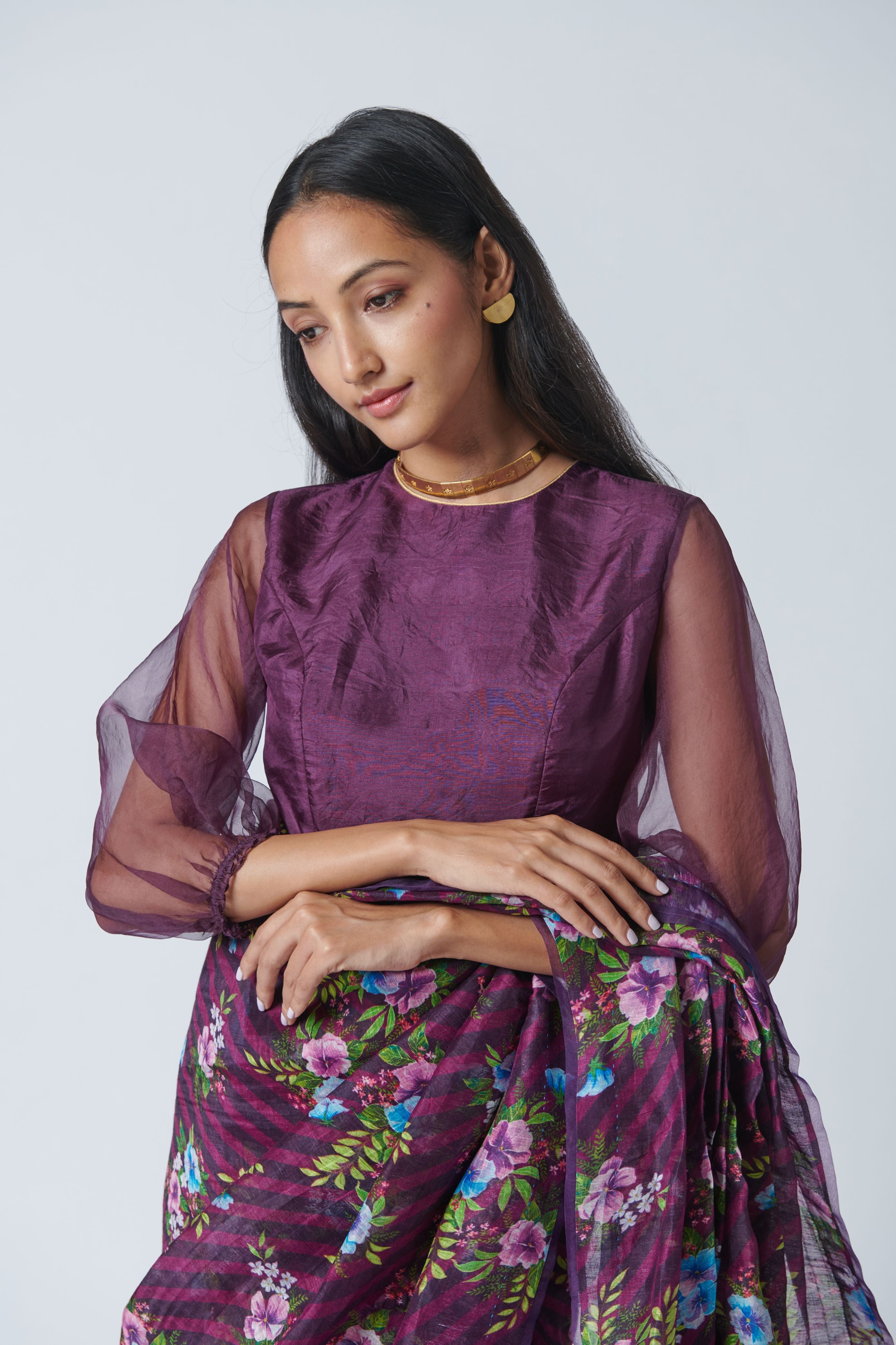 Mist Blouse with Sleeve