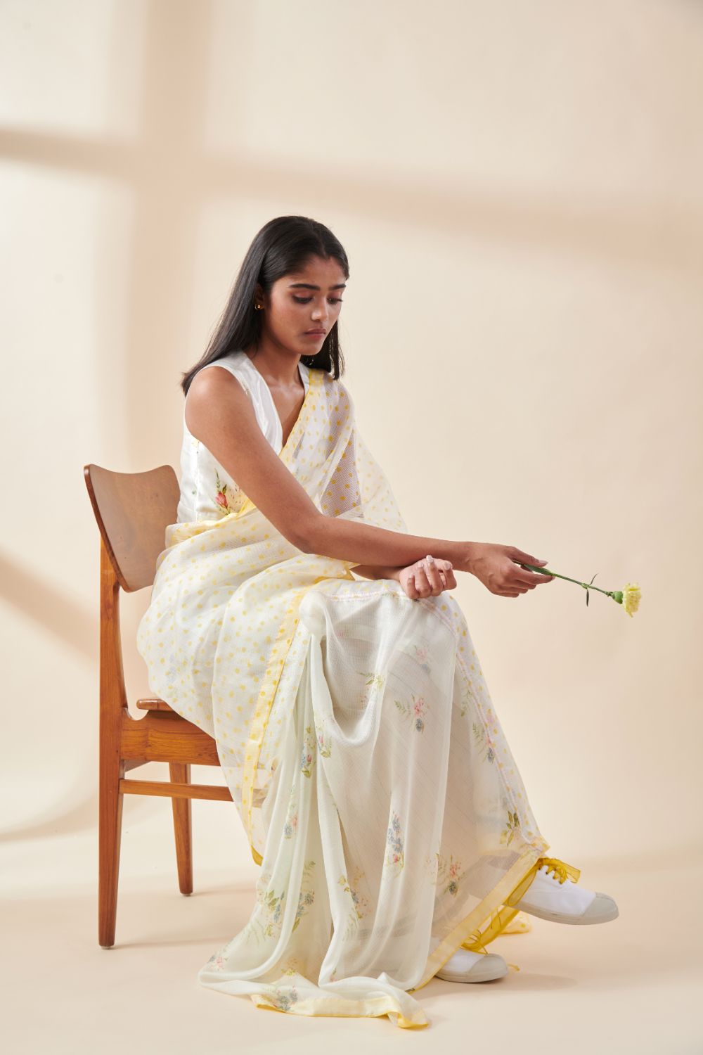 Half and Half Fern Sari
