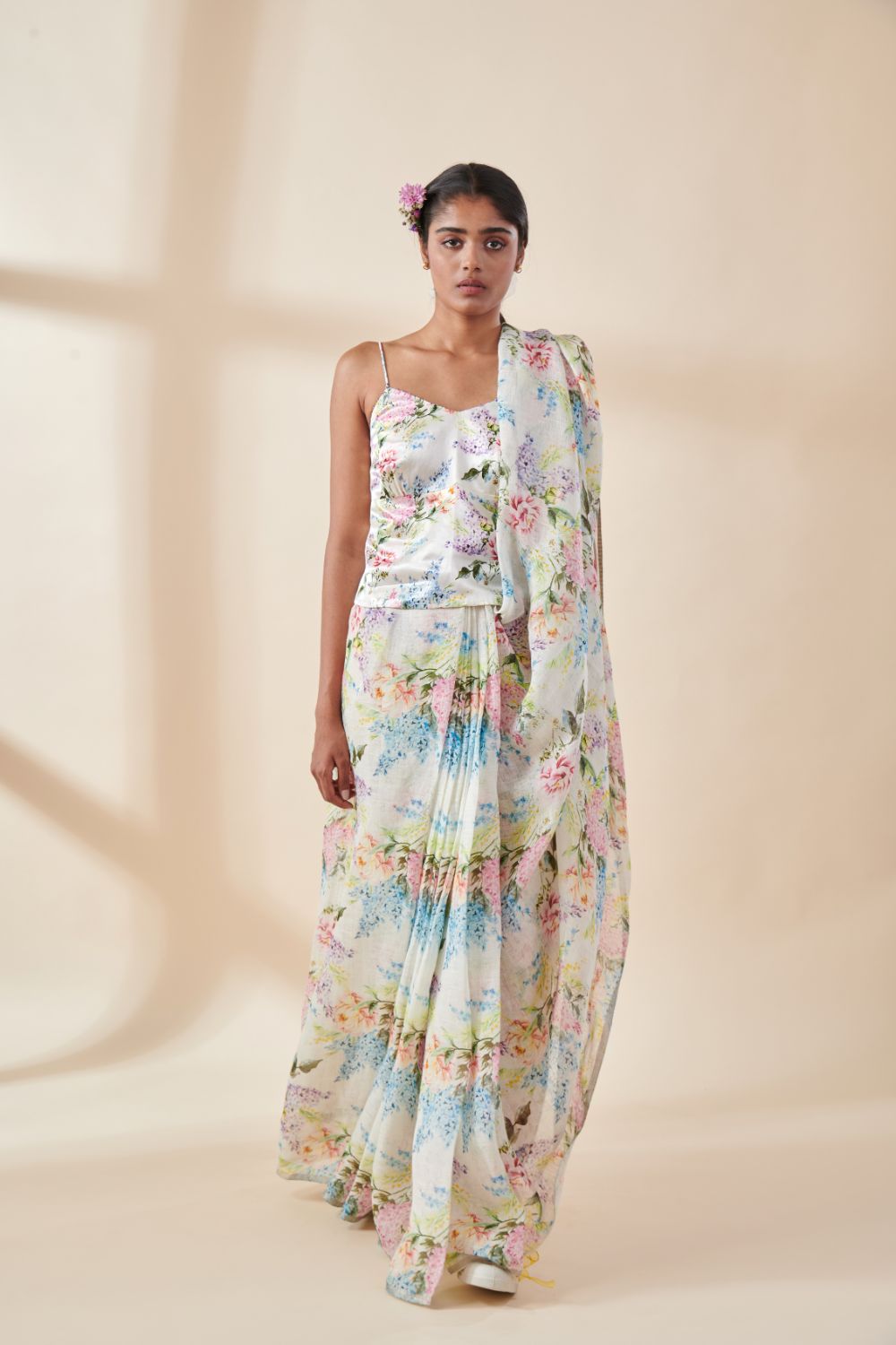 Posy Linen Sari