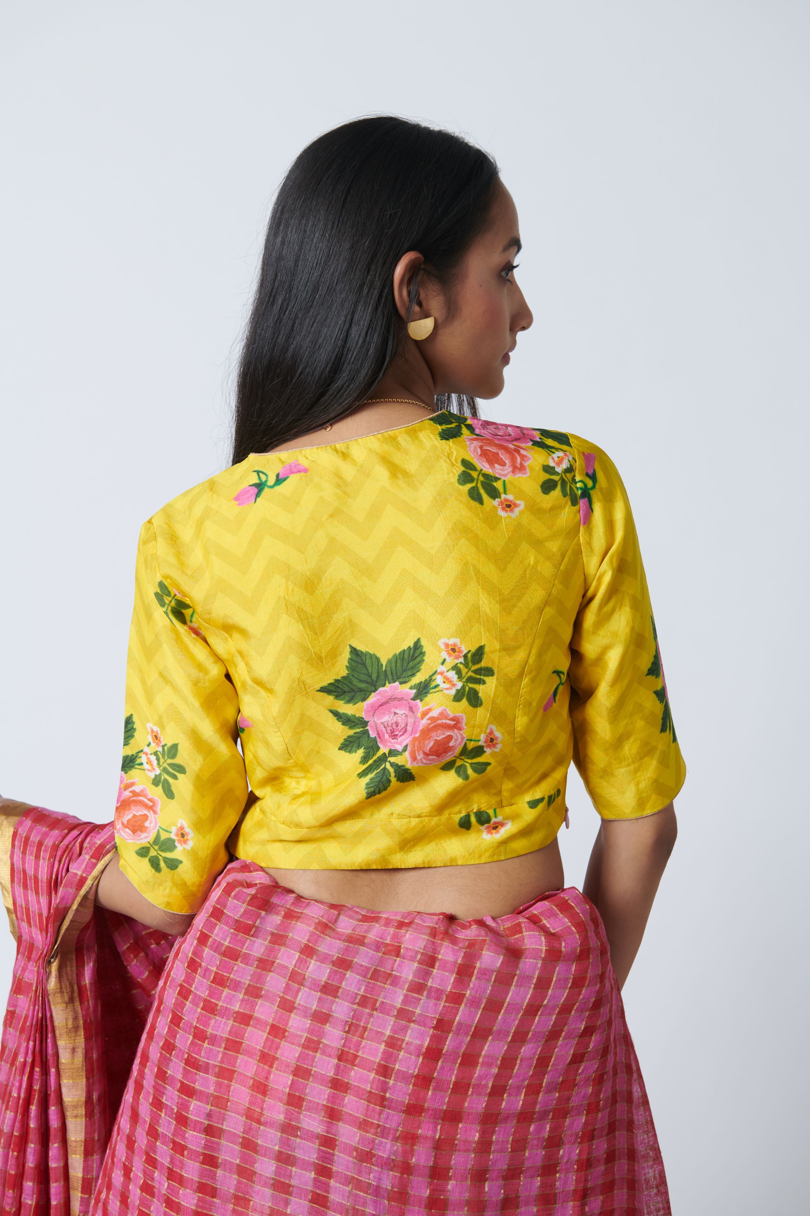 Rose Chintz Yellow Blouse