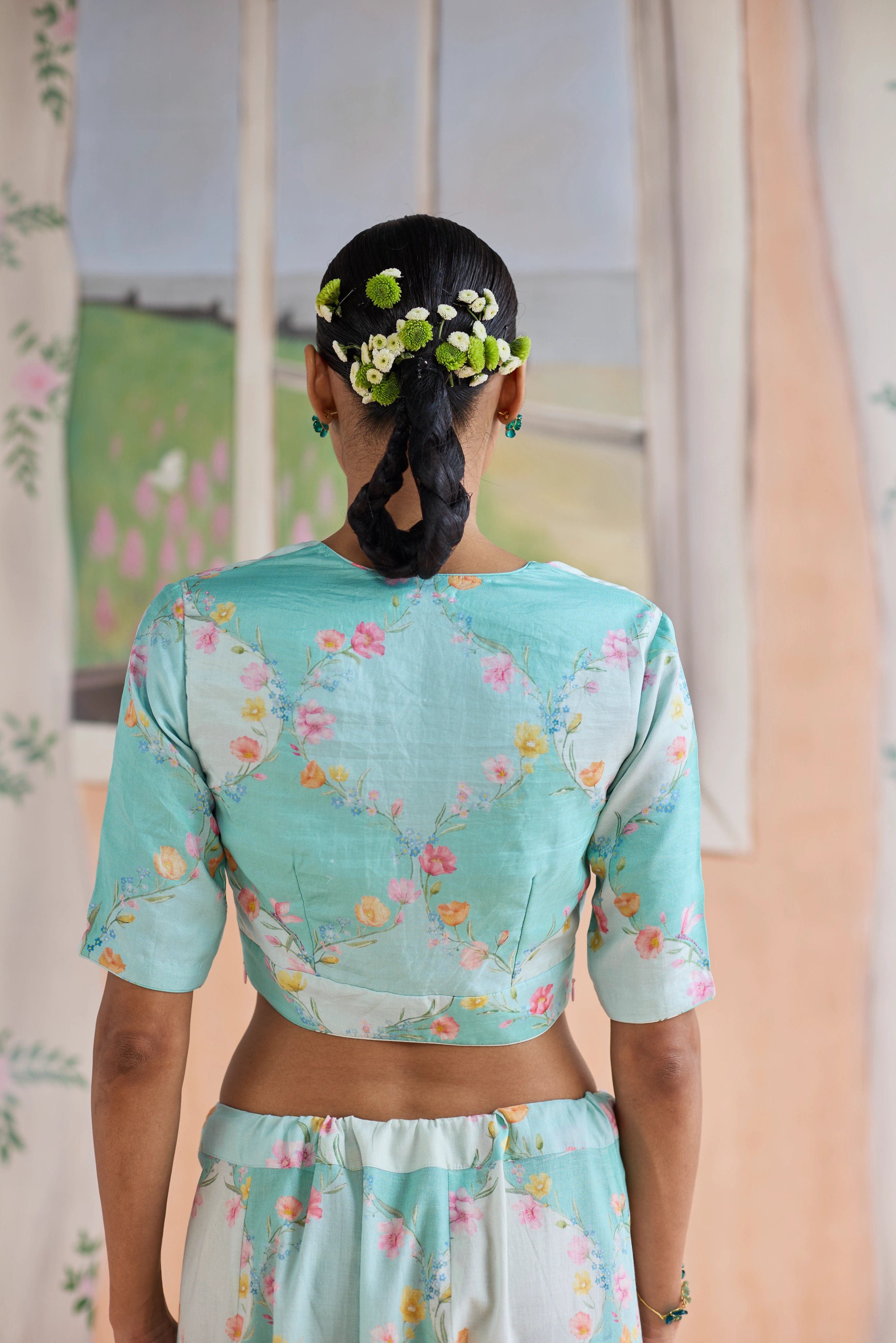 Drift and Dreamer V-neck Blouse with sleeves