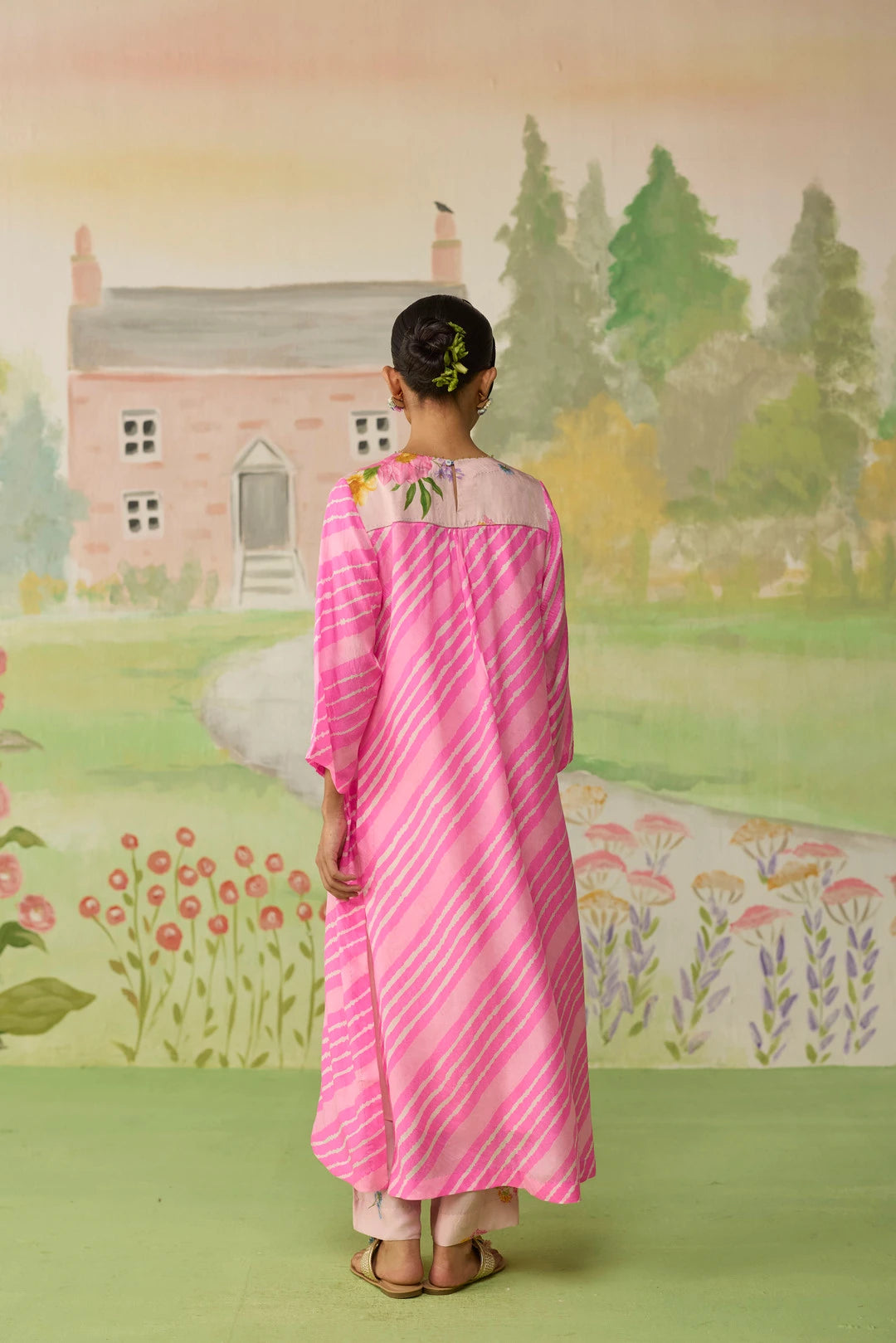 Blush Long Kurta Kurta Set Silk
