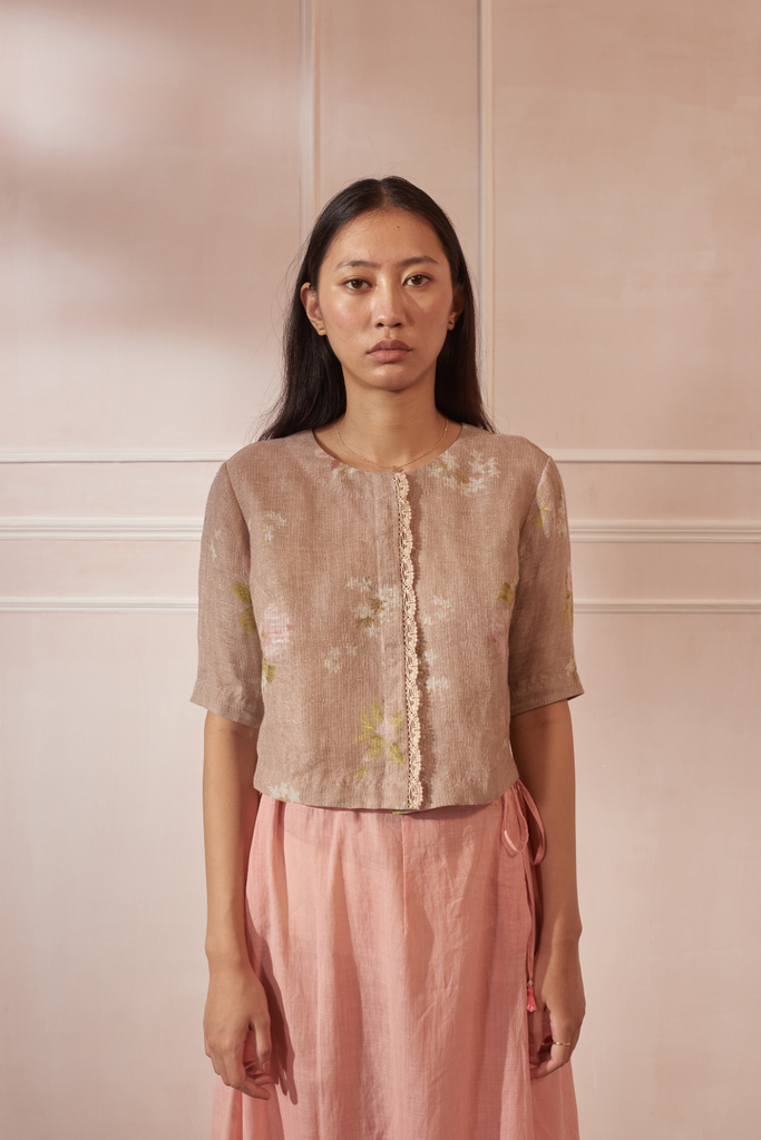 Lace Blouse Hibiscus