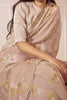 Hibiscus Linen Sari