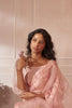 Half Mulberry Silk Half Organza Bougainvillea Sari