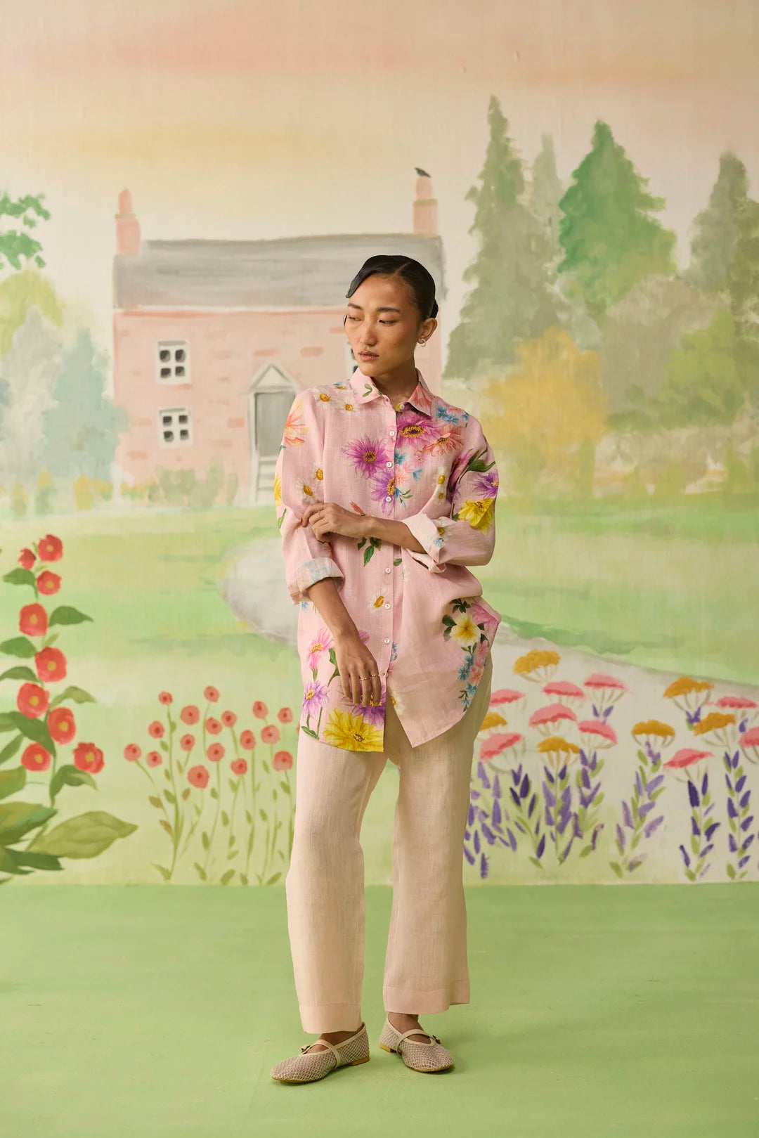Nice Day Linen Co-ord Set Pink