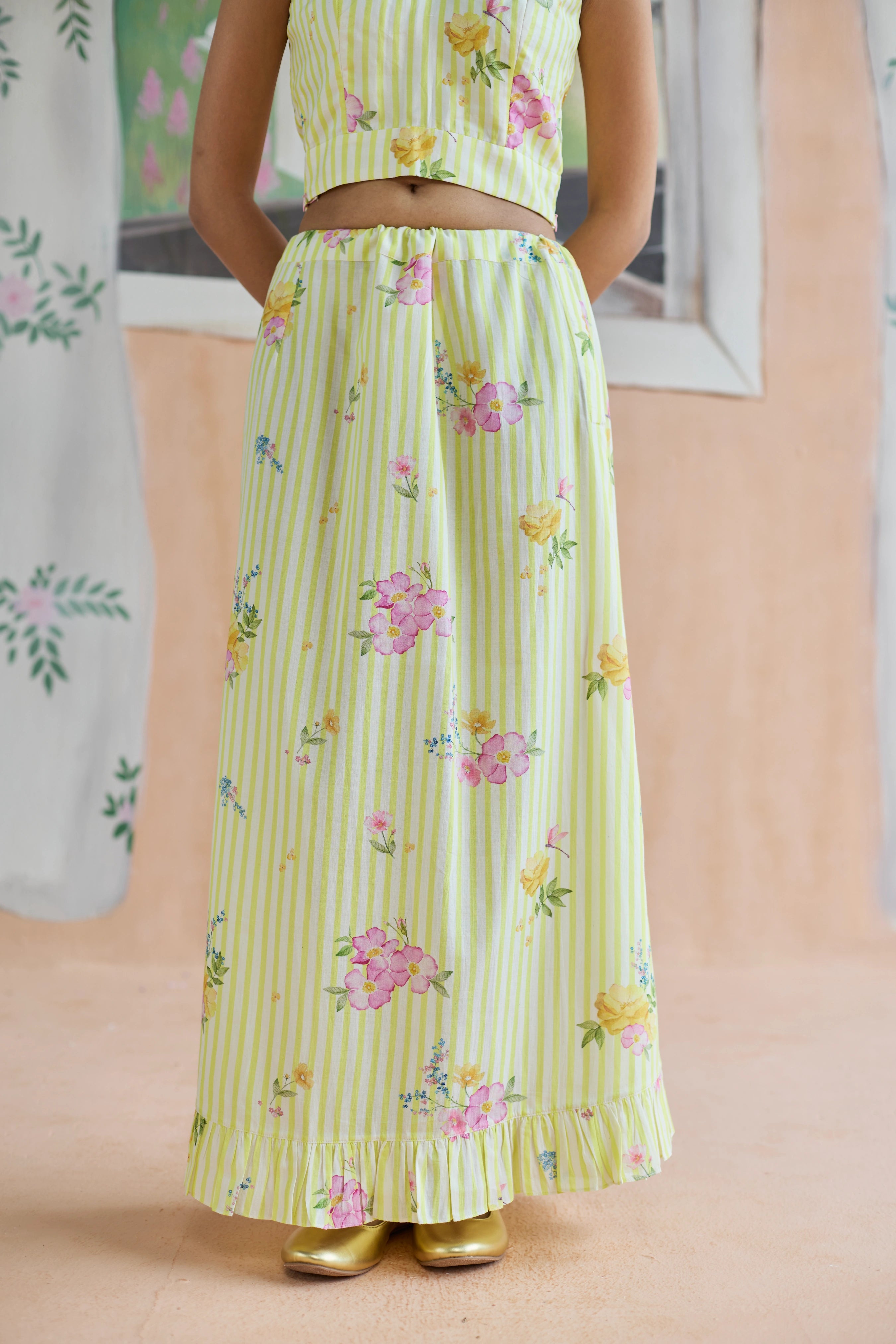 Serene Flora Cotton Underskirt