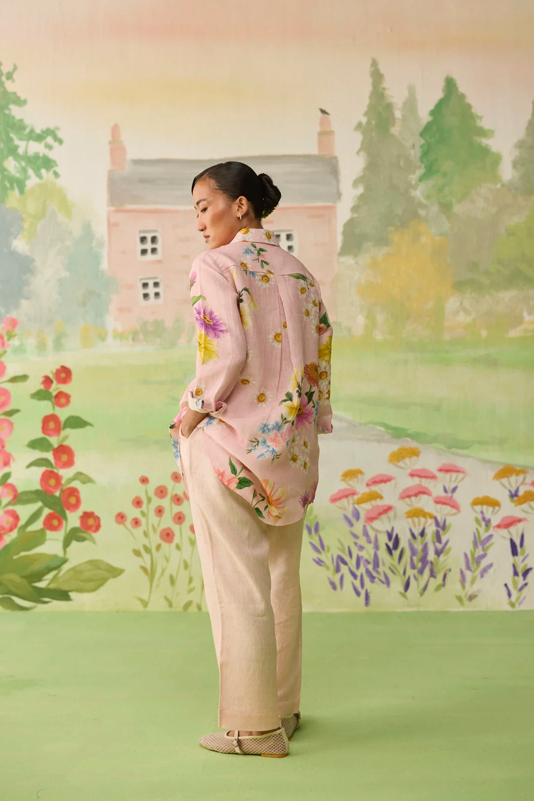Nice Day Linen Co-ord Set Pink
