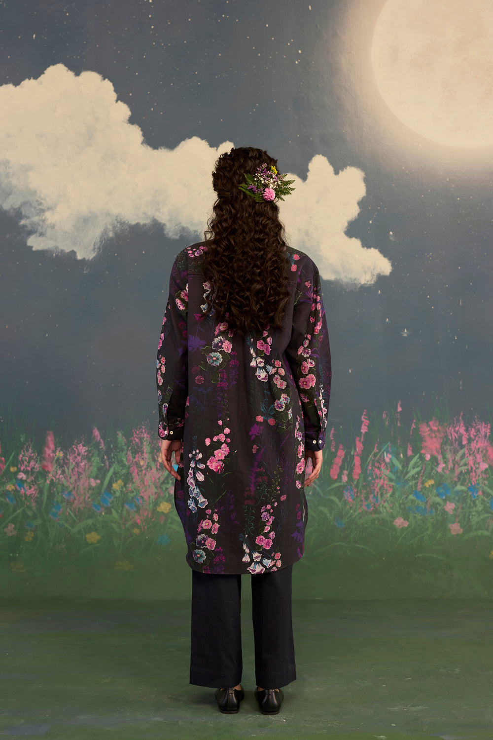 Foxglove Shirt Kurta Set Cotton