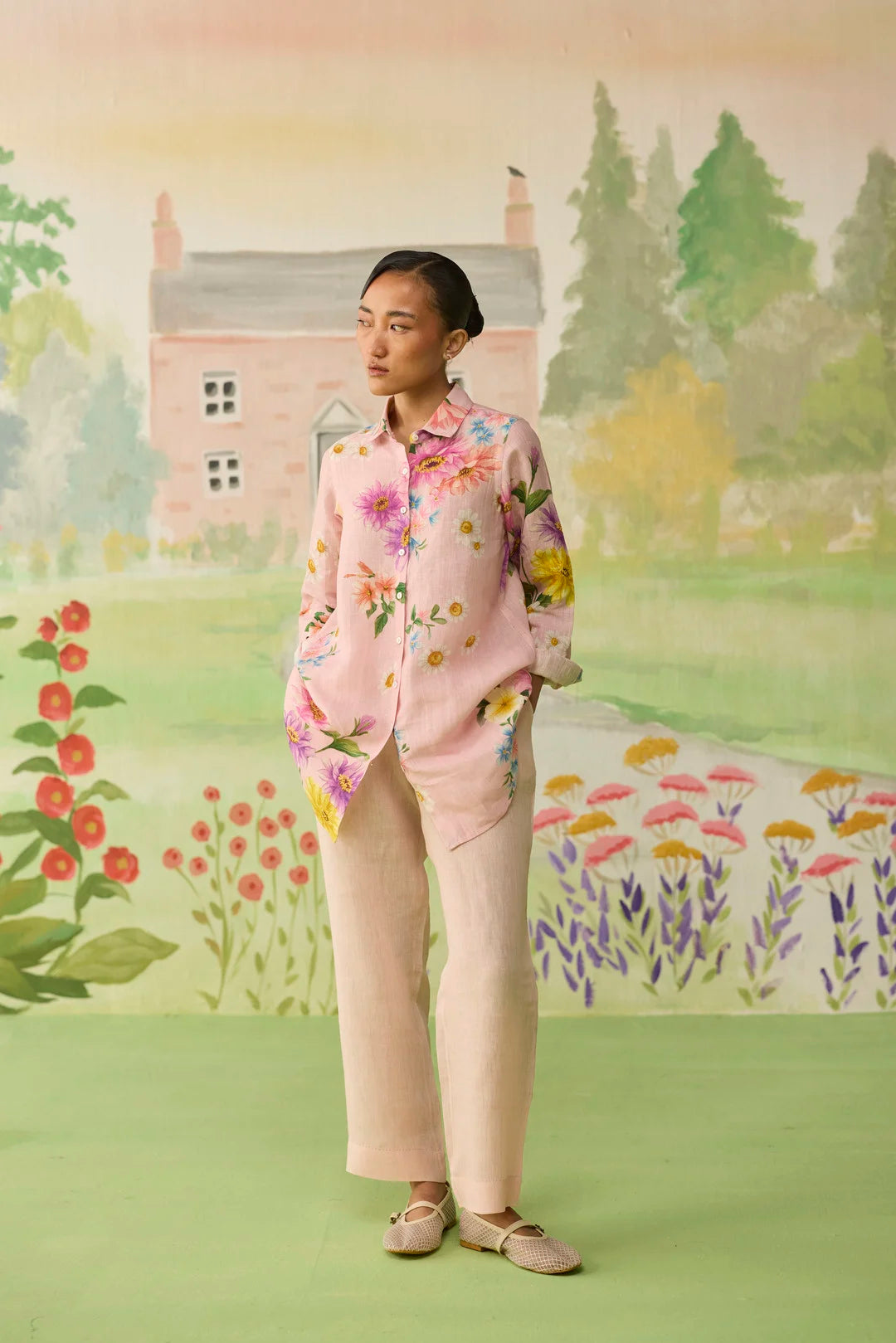 Nice Day Linen Co-ord Set Pink