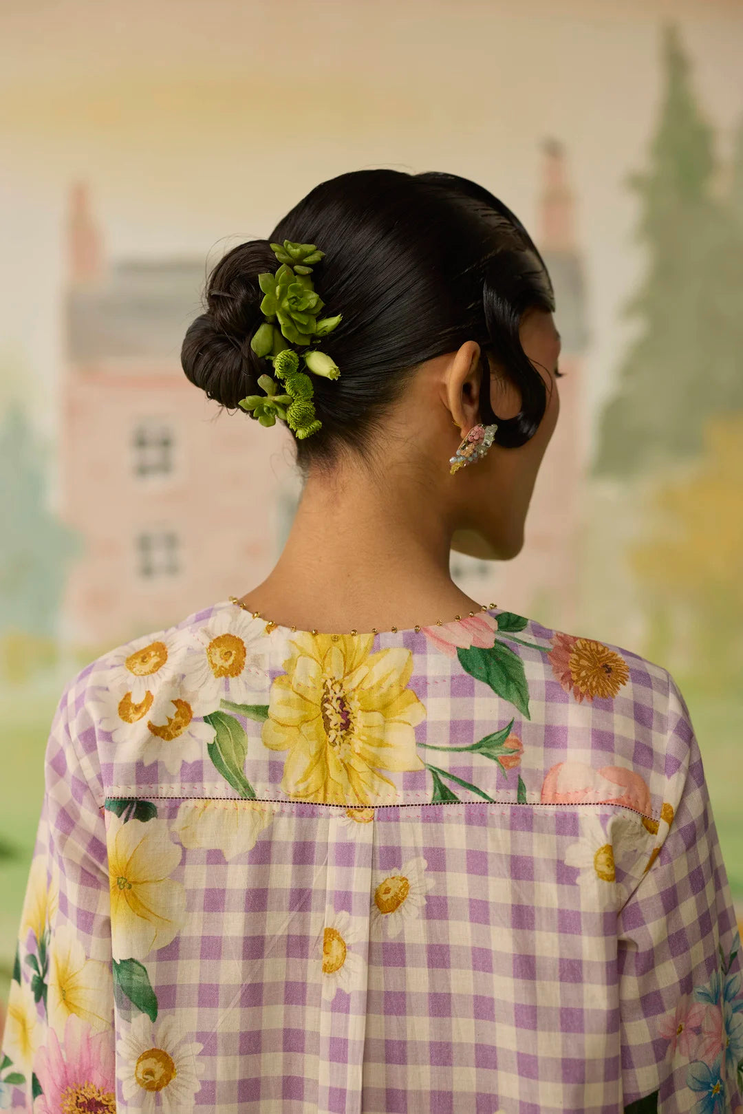 Lilac Peony Mid Kurta Set