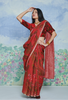 Gulmohar Laal Linen Sari