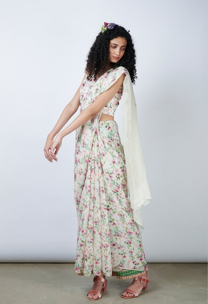 Sangria Linen Sari