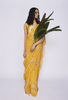 Yellow Bird Linen Sari