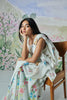 Nadiya Paar white floral Cotton Sari