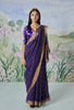 Gold Dot Linen Sari