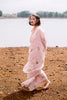 Pink Parijaat Linen Sari