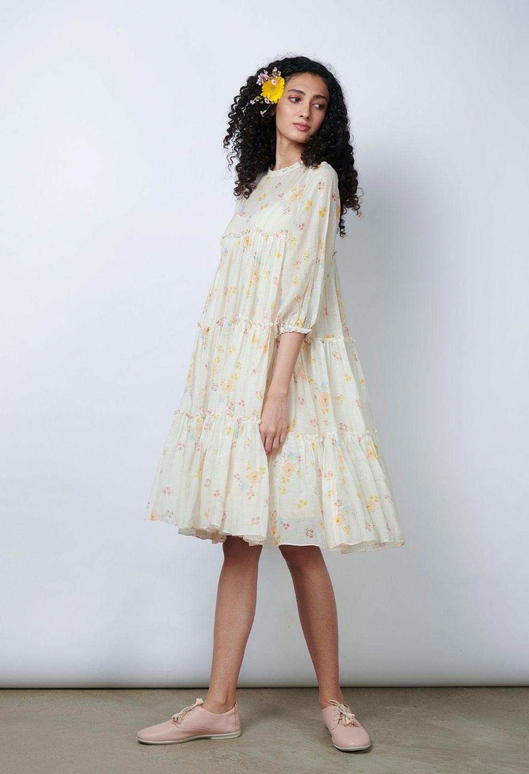 Limoncello Cha Cha Cha Midi Dress