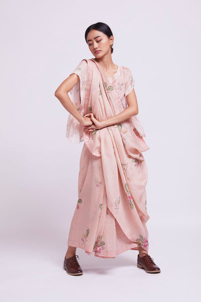 Handwoven Cotton Silk Sari