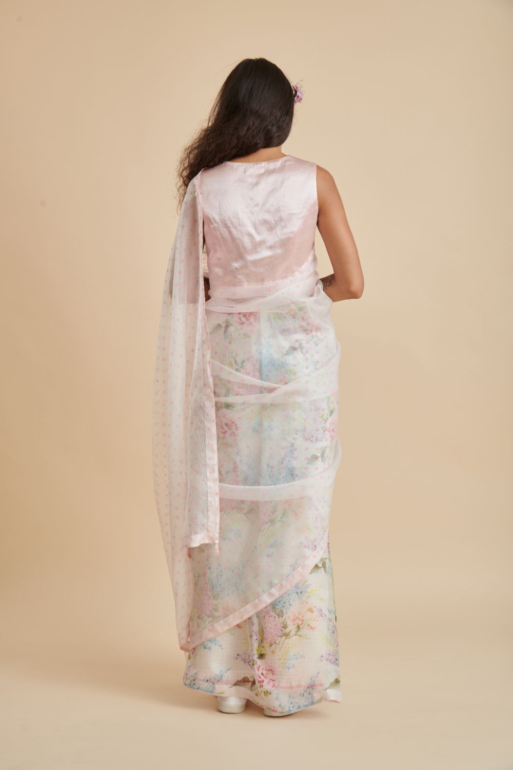 Half and Half Posy Sari