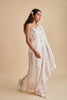 Floral Stripe Silk Linen Sari