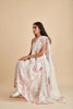 Floral Stripe Silk Linen Sari