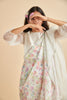 Busy Meadow Linen Sari