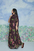 Rangoon Creeper Wine Linen Sari