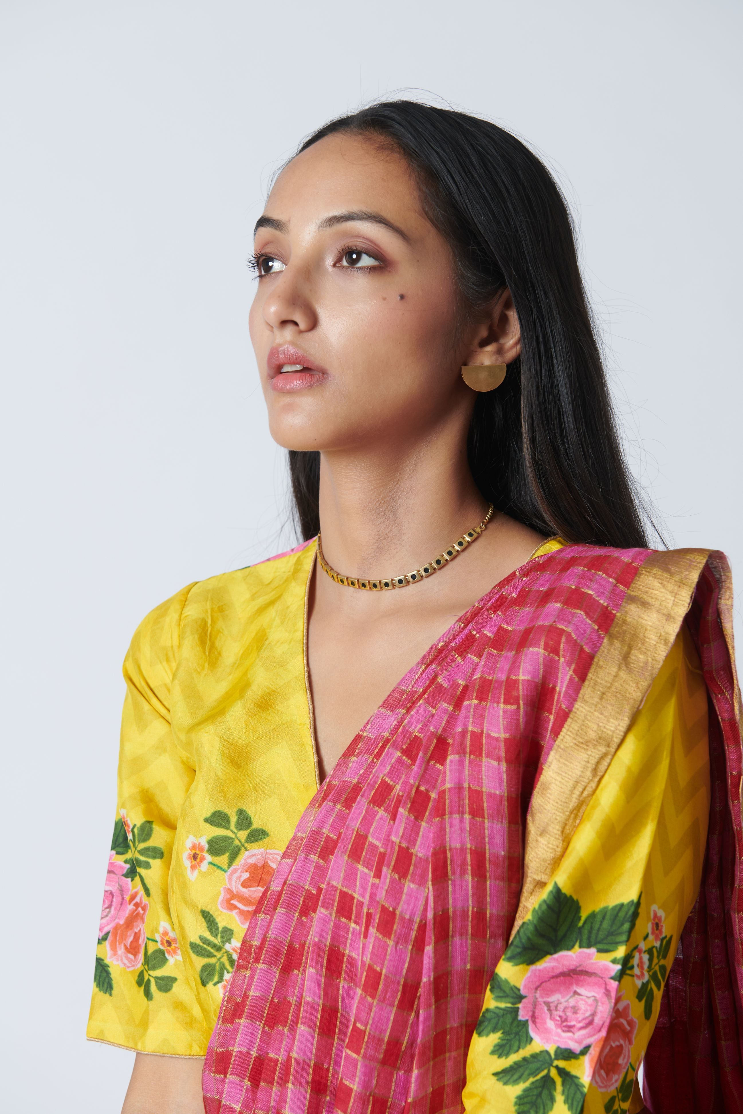 Rose Chintz Yellow Blouse