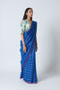 Lapis Blue Linen Sari