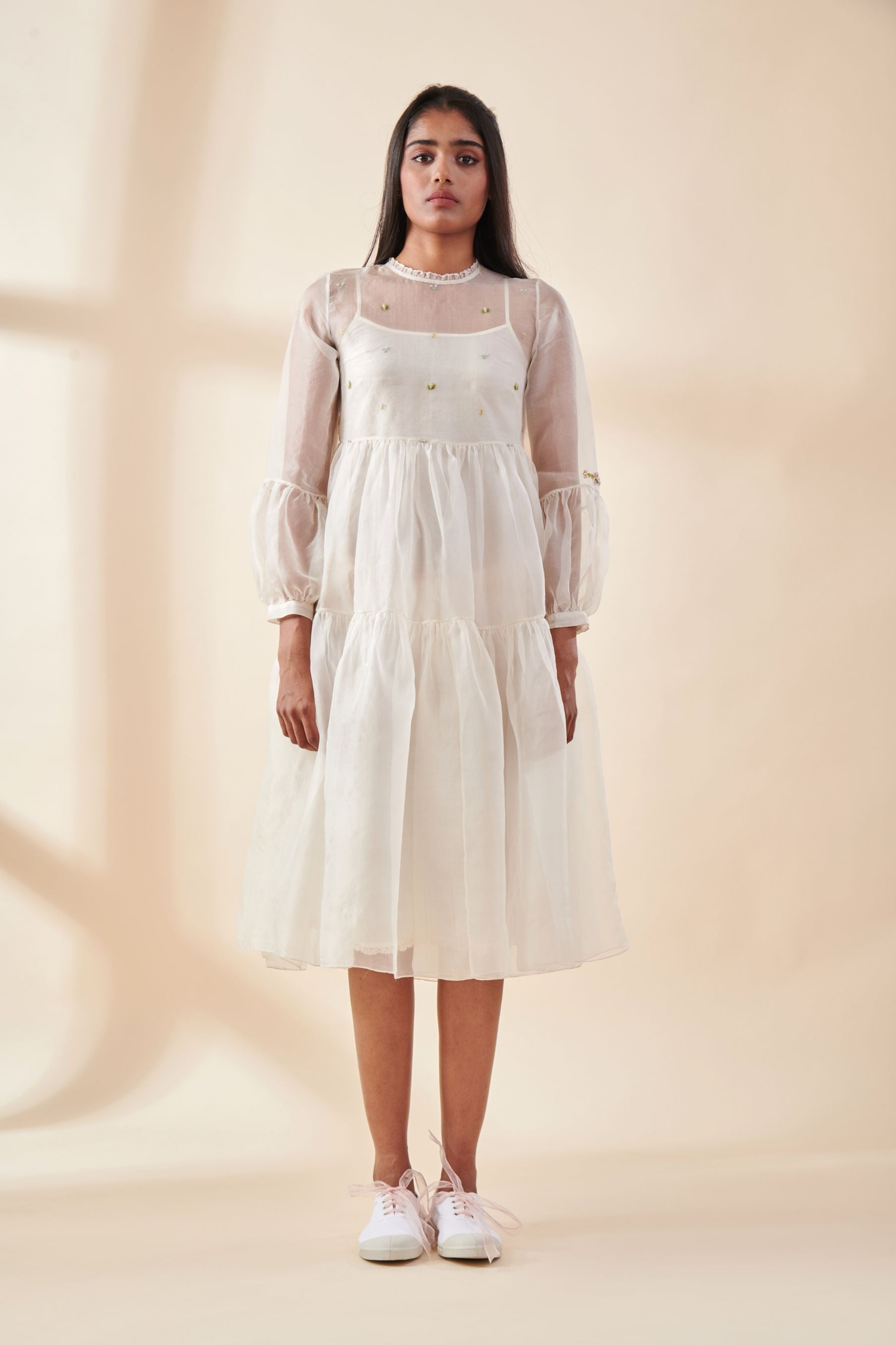 white organza gown – Kuro Clothing India